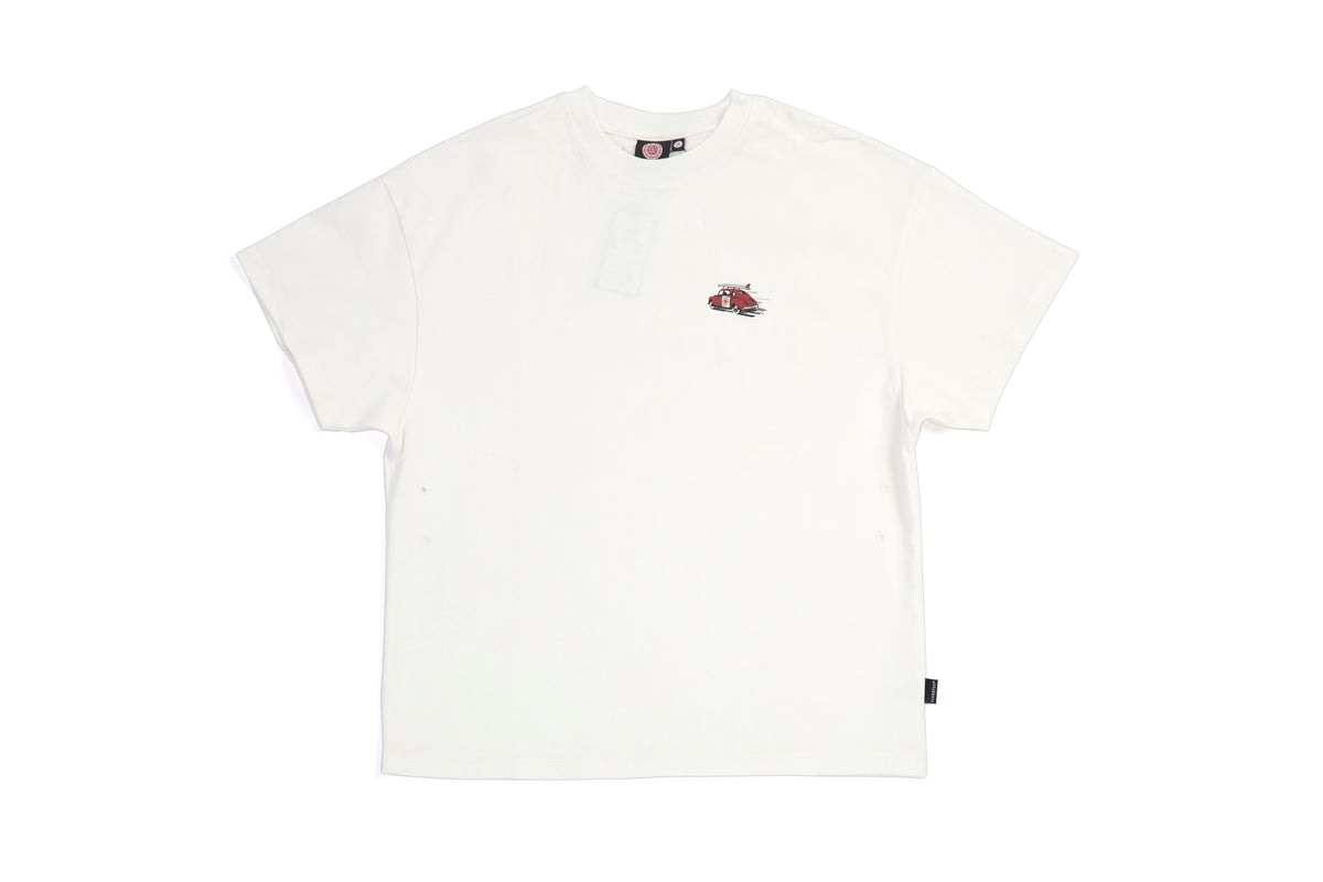 Nineplus T-Shirt | Gone Surfin | White | Box Fit