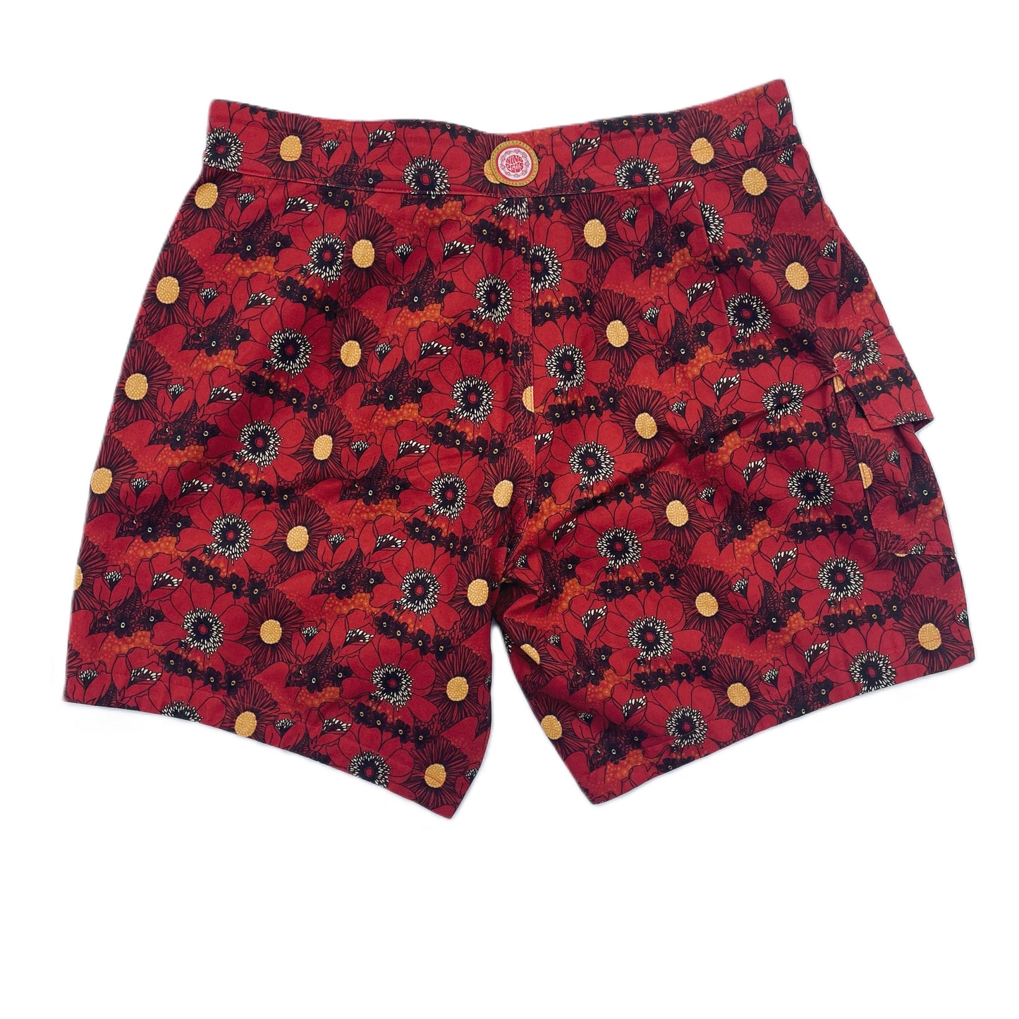 Canvas Boardshorts | Red Floral