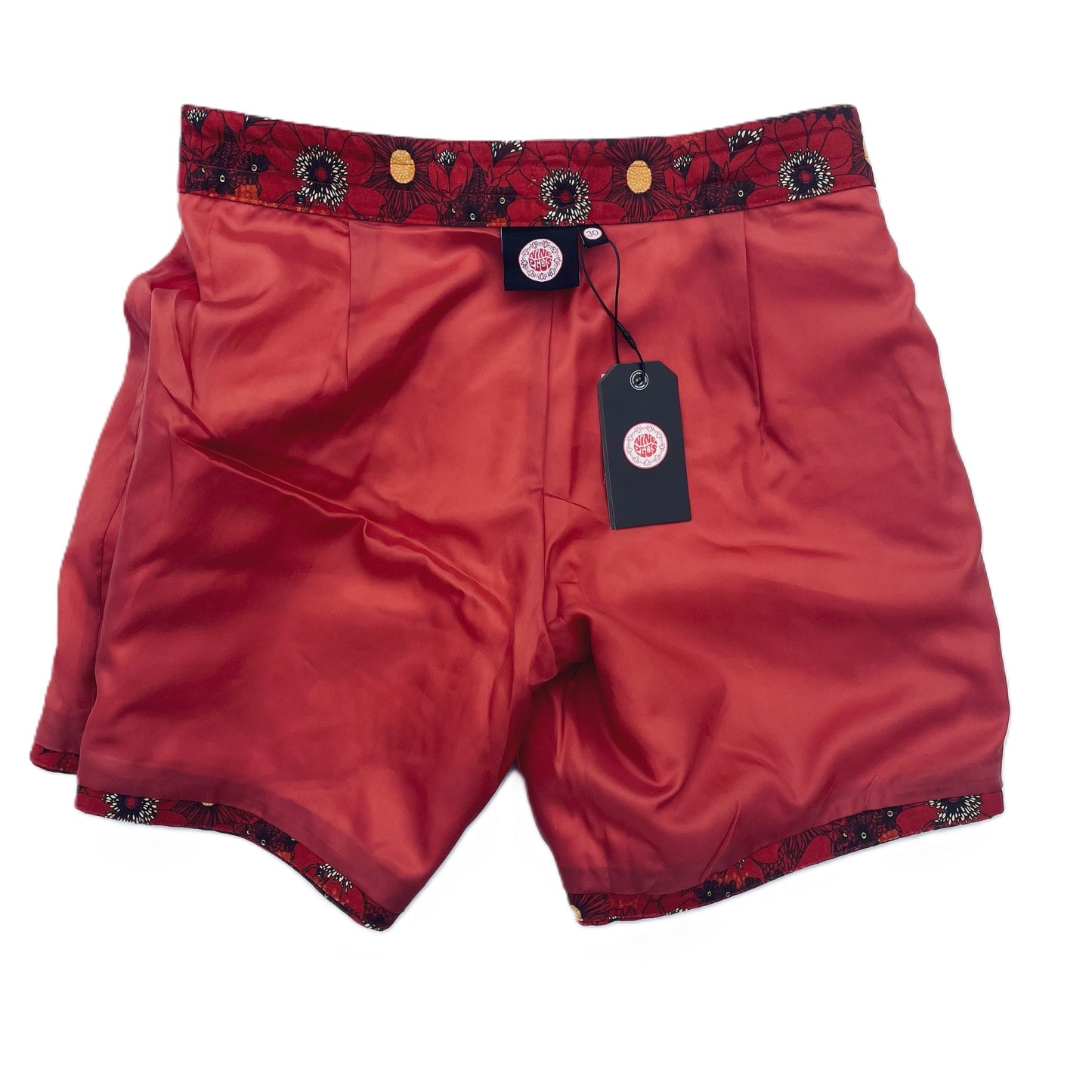 Canvas Boardshorts | Red Floral