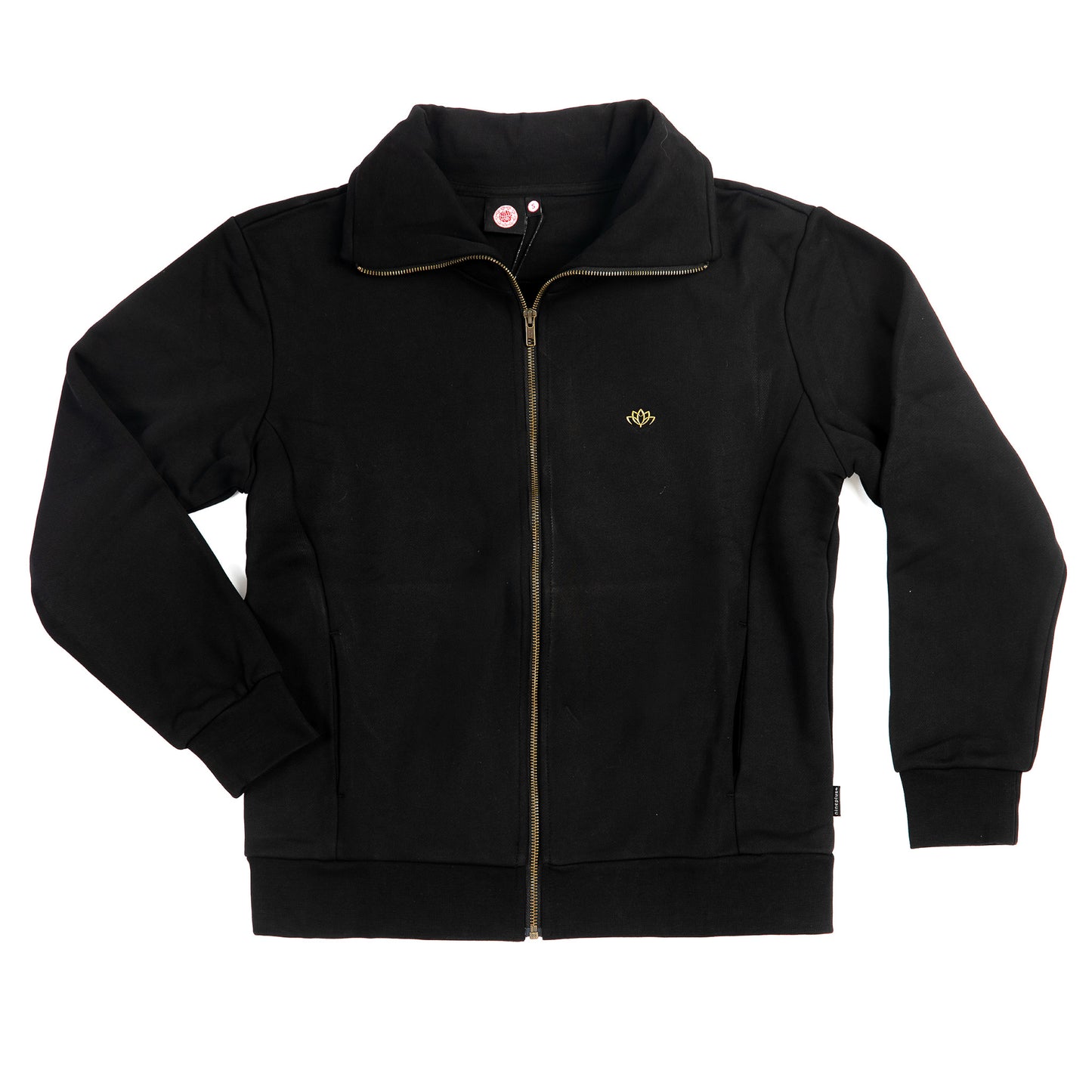 Nineplus High Neck Zip-Up | Black