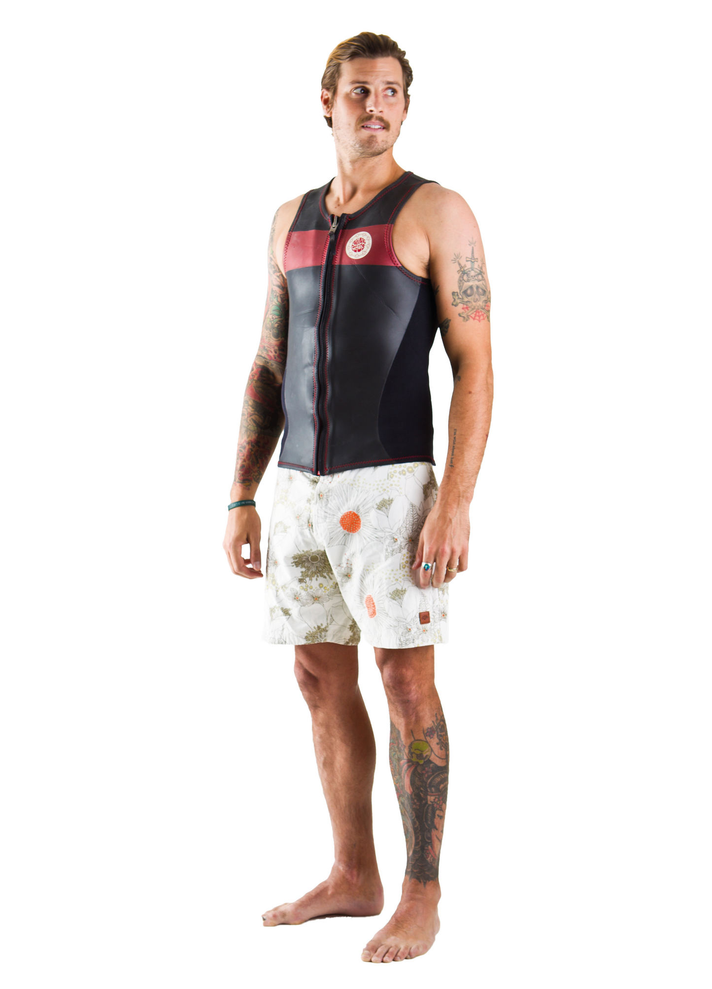 Chambray Boardshorts | White