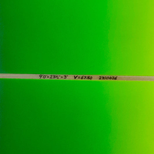 Stewart Redline 9'0 x 23.5 x 3 | V.67.80 | Polyester Blue/Green/Yellow Fade