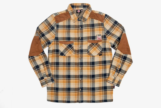 Flannel Shirt | Yellow | Fleece Lined