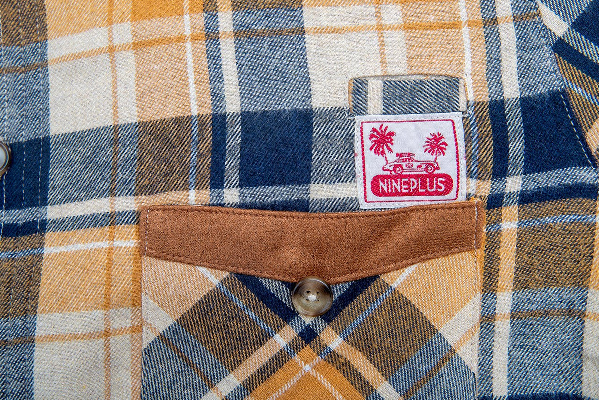 Flannel Shirt | Yellow | Fleece Lined
