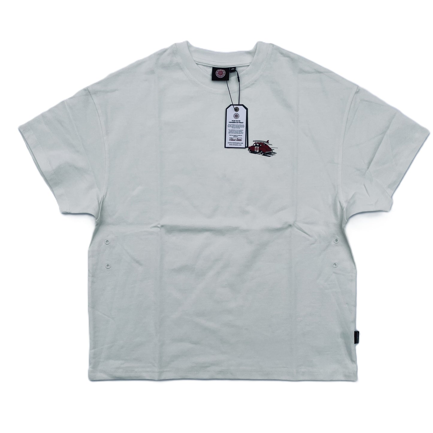 Nineplus T-Shirt | Gone Surfin | White | Box Fit